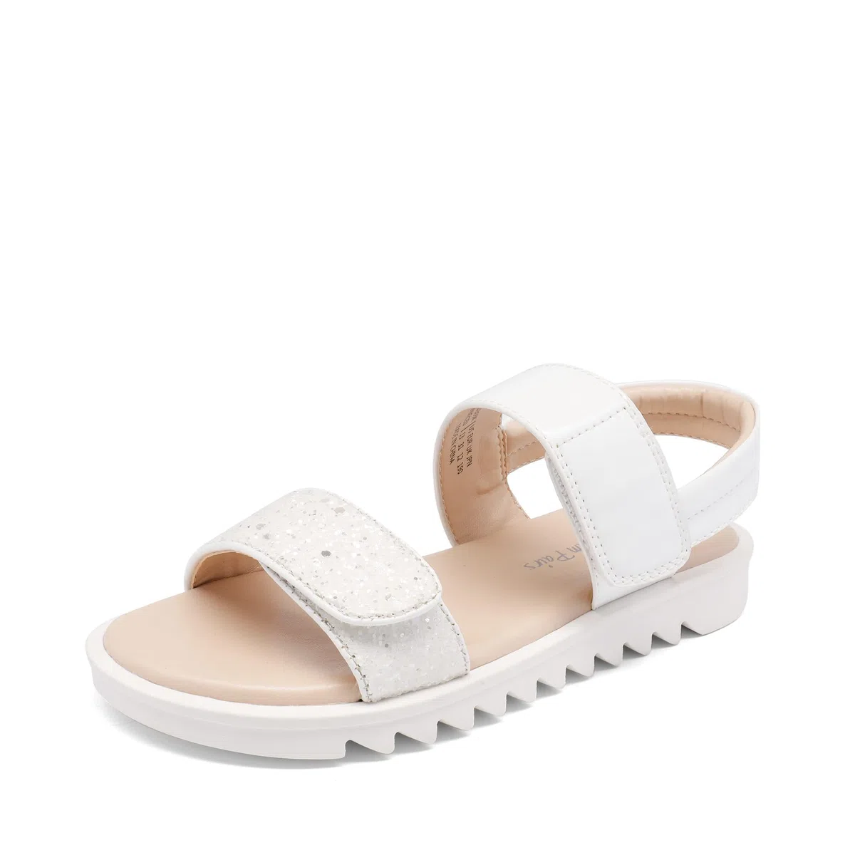 DREAM PAIRS Sandali da Bambina con Glitter, Scarpe Estive Bambinoa, Due Fasce, Casual e a Punta Aperta Per bambine e Ragazze