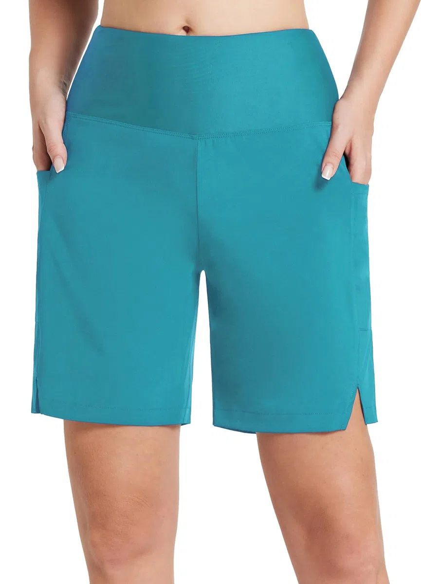 baleaf Pantaloncini da Bagno Donna con Fodera Costumi da Bagno Asciugatura Rapida UV Protenzione