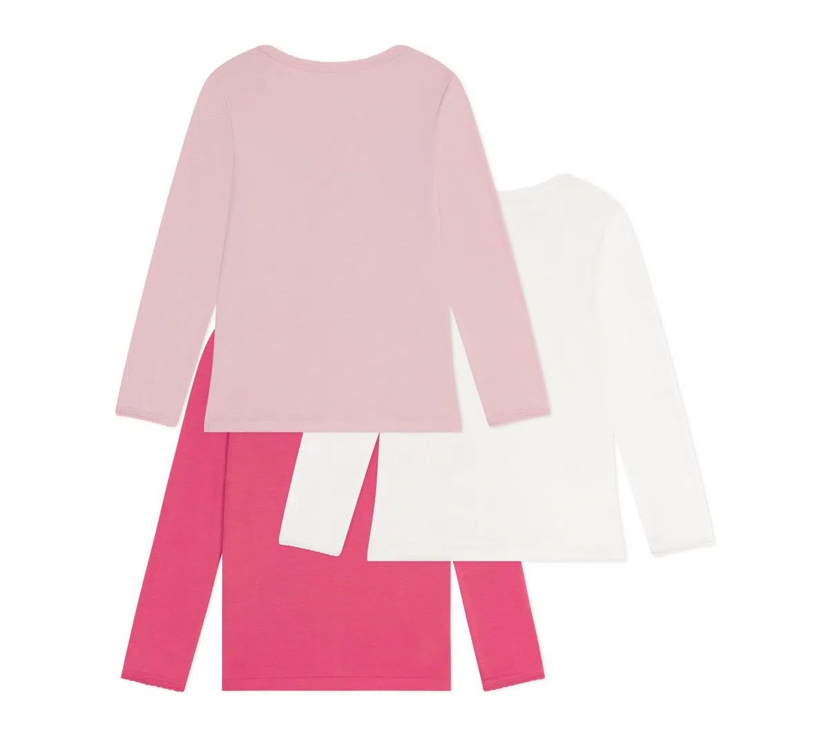 Petit Bateau 3 TS Ml Un Biancheria Intima Giorno Bambine e Ragazze (Pacco da 3)