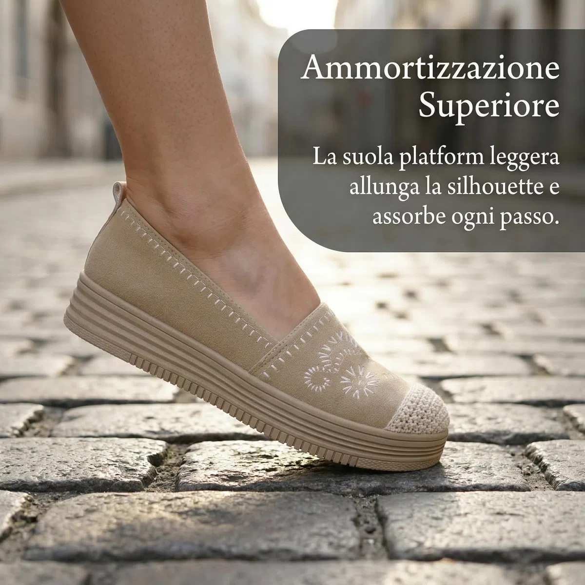 GLAMORA Mocassini Donna Espadrillas Ballerine Slip On Senza Lacci Leggeri Traspiranti Punta Rinforzata Ricamo Elastico Suola Antiscivolo Scarpe Basse Comode Estate