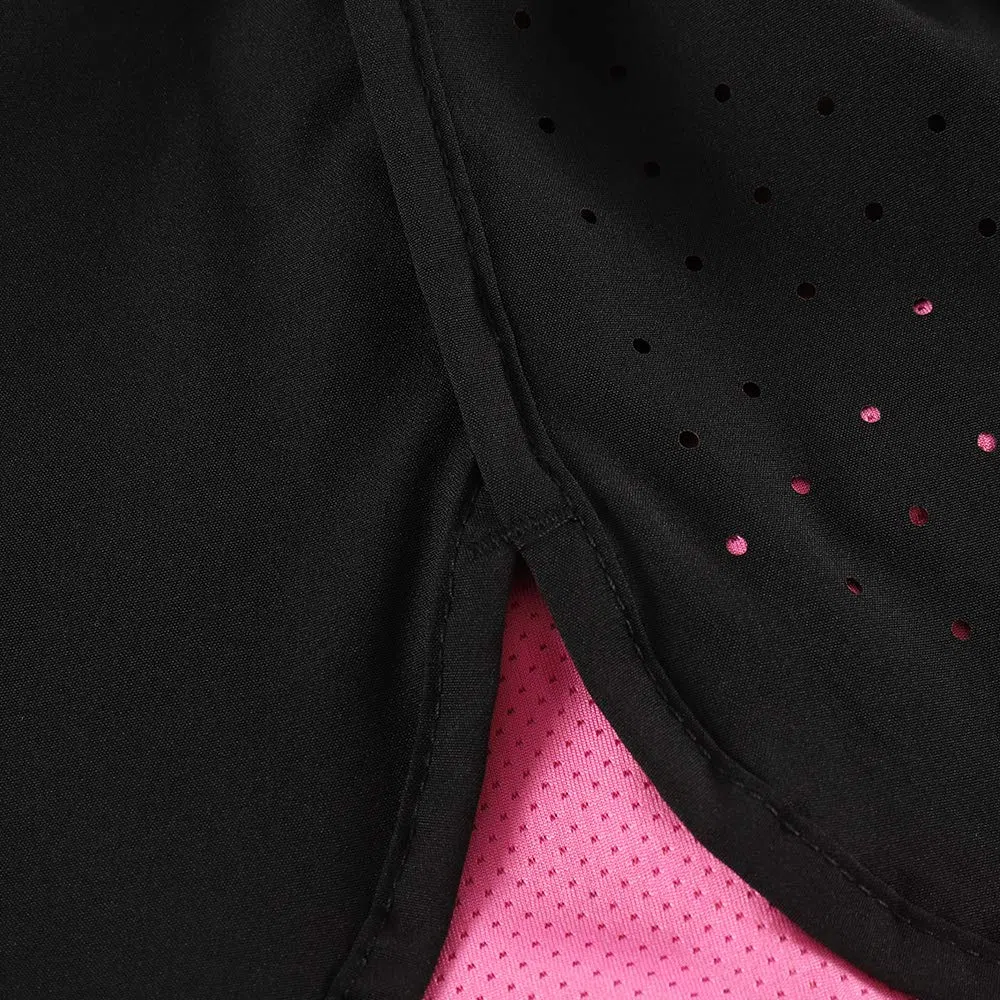 Lixada - Pantaloncini da Corsa 2 in 1 da Donna, ad Asciugatura Rapida, Traspiranti, Allenamento Attivo