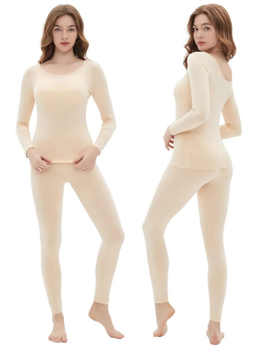 Vinconie Set Intimo Termico Donna Maglia Termica Pantaloni Termici Morbido Invernali