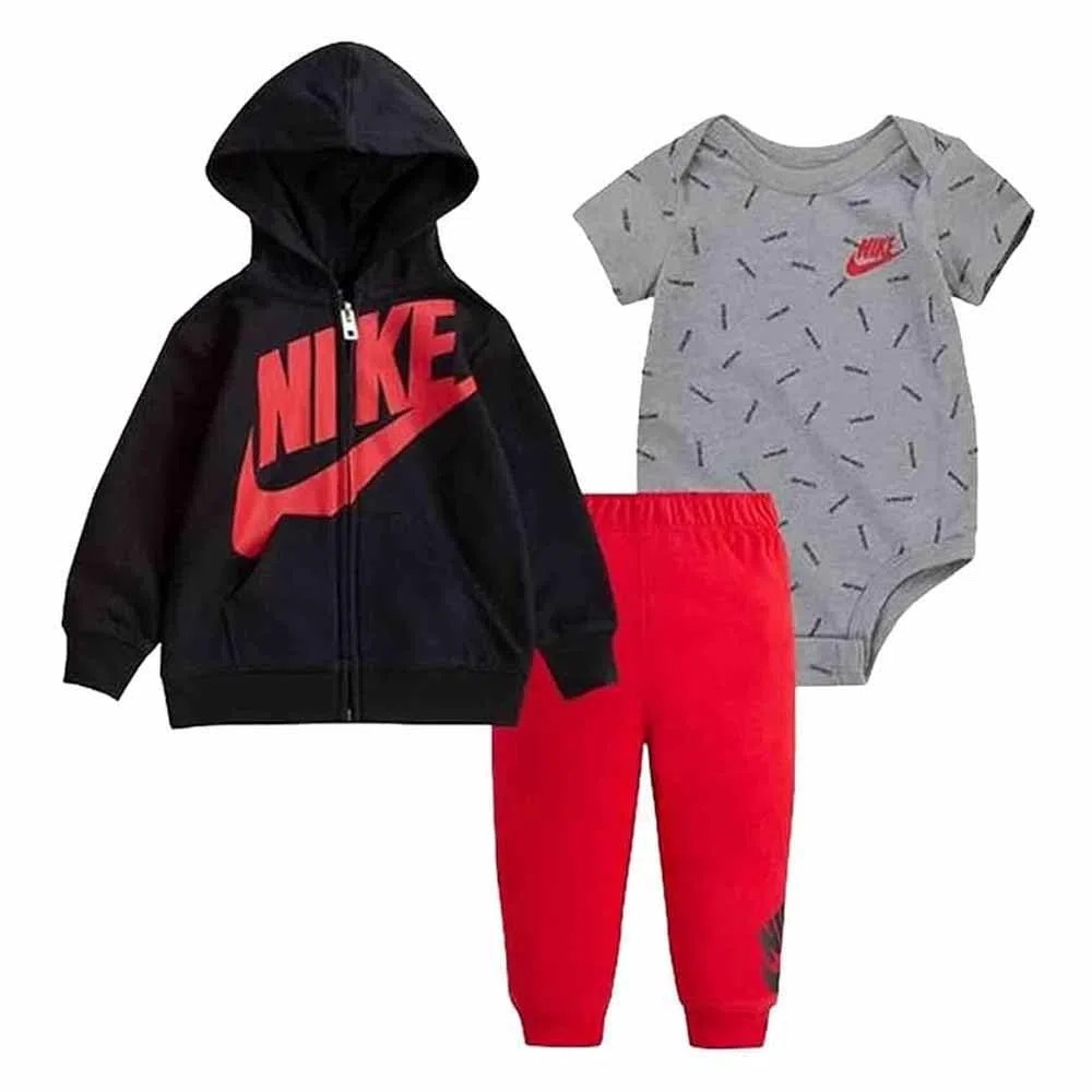 Nike Jdi Toss 3pc Fz Pant Set 5uf323-023 tuta completa Bimbo 0-24