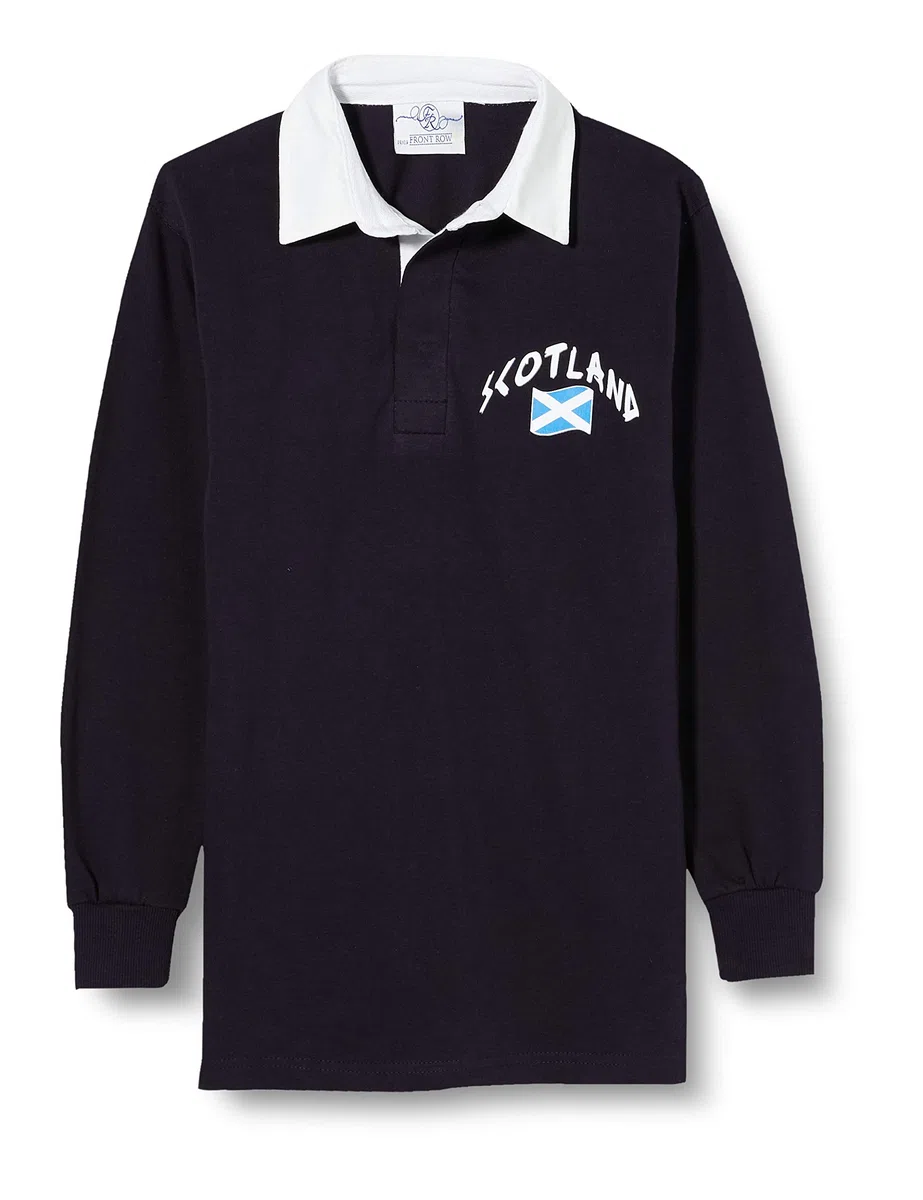 Polo Rugby Ecosse Enfant LS Polo Rugby Scozzese da Bambino LS Unisex - Bambini e Ragazzi