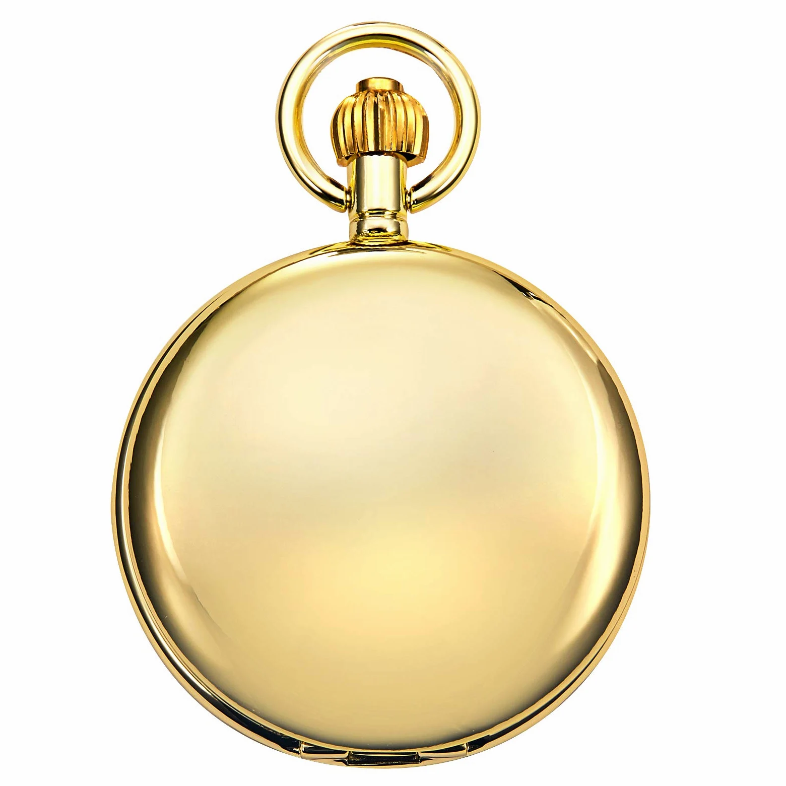 TREEWETO Orologio da tasca unisex con catena, analogico, caricamento a mano, retrò, scheletro lucido,