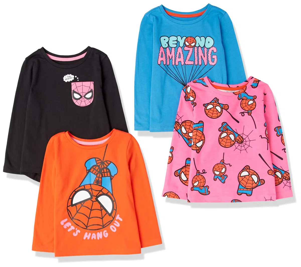 Amazon Essentials Bambine e Ragazze Maglie a Maniche Lunghe (precedentemente Spotted Zebra)
