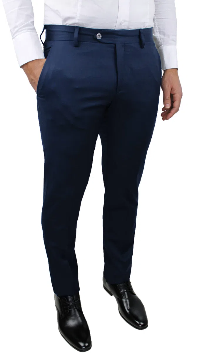 Pantaloni Uomo Sartoriali Nero Blu Grigio Classico Elegante Cerimonia