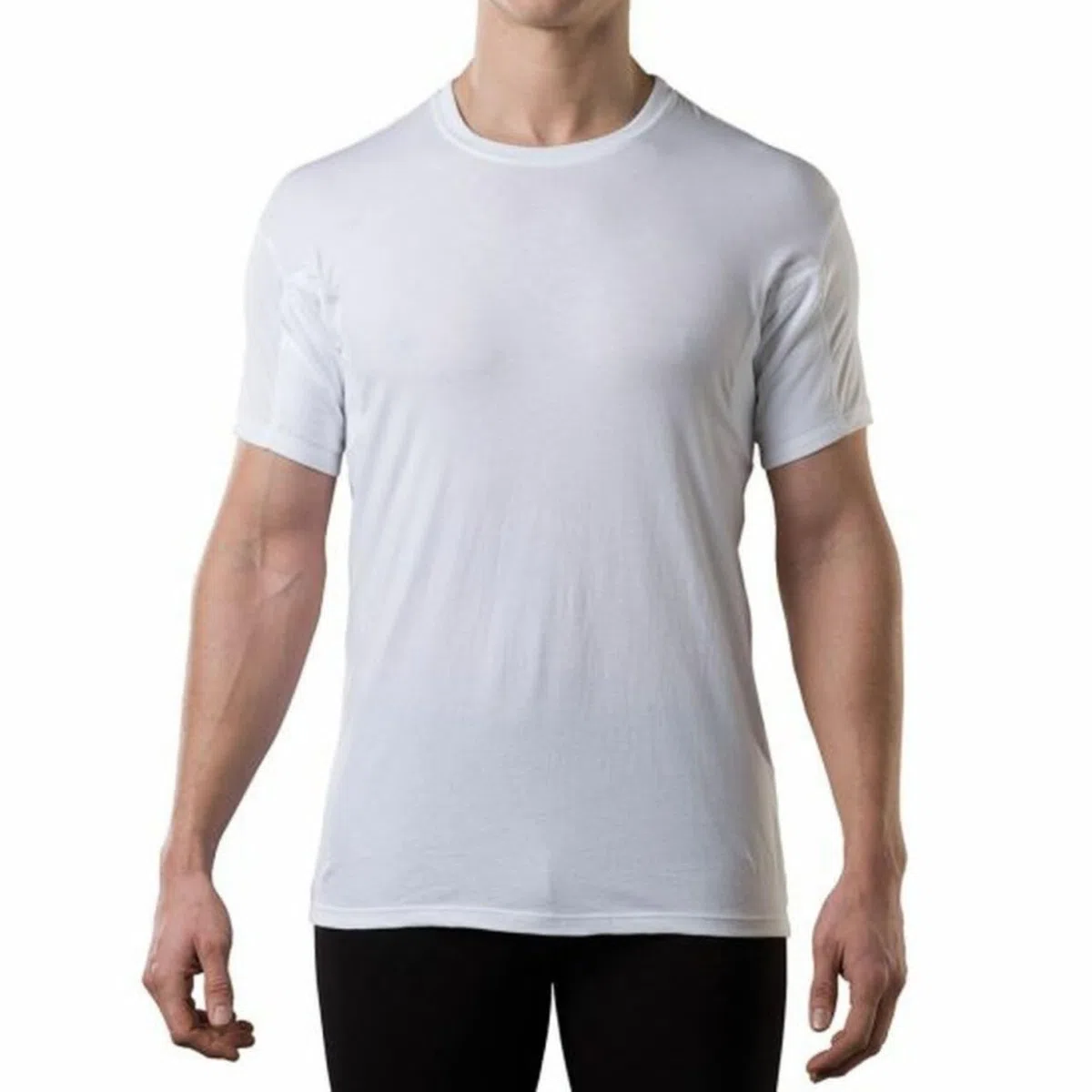 Thompson Tee - Maglia Intima blocca-Sudore - con Pad sotto-Manica Anti-Sudore - Modello Originale - Girocollo