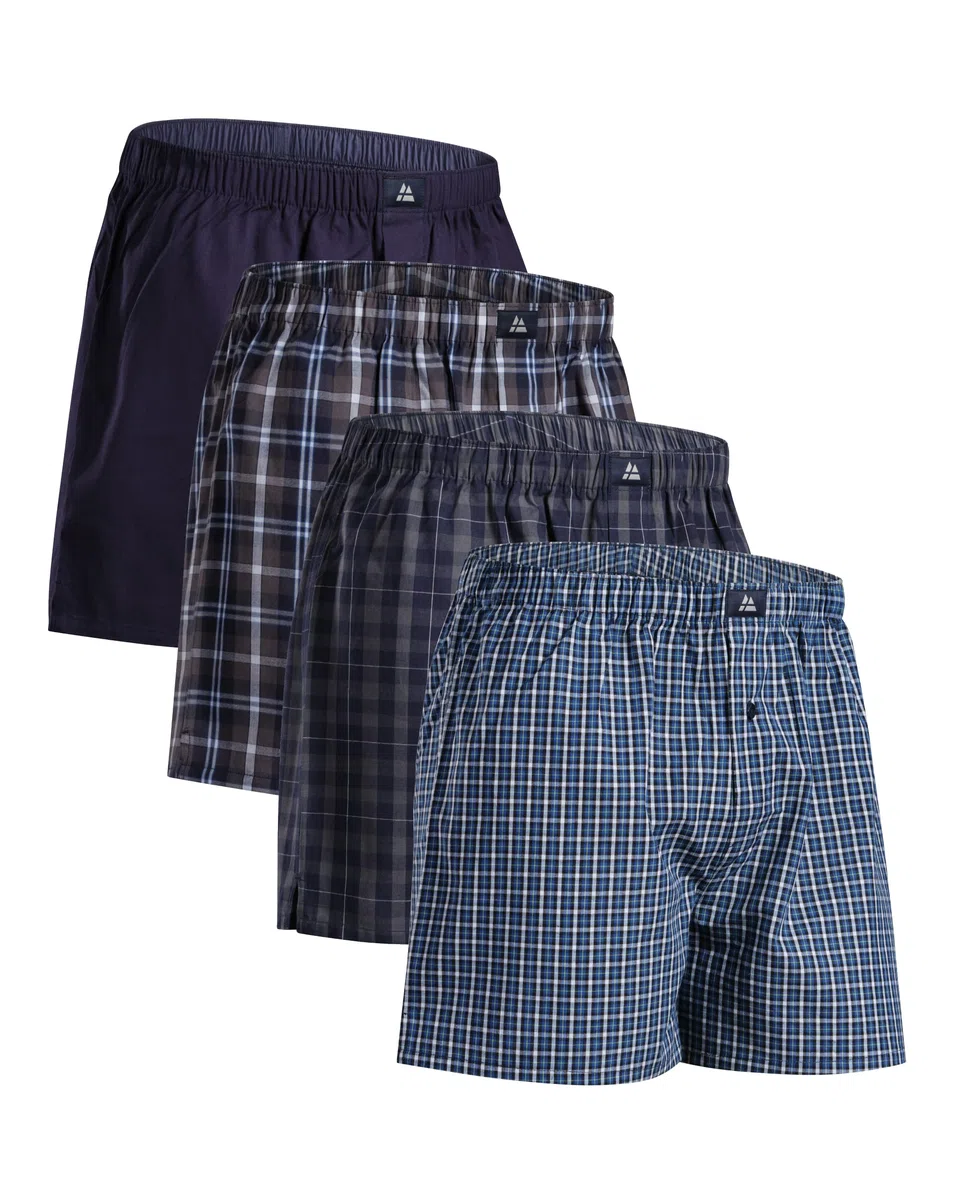 DANISH ENDURANCE Boxer Uomo Americani Cotone Biologico 100%, Mutande a Pantaloncino, Boxer di Tela, Leggeri e Traspiranti, 4 o 6 Paia
