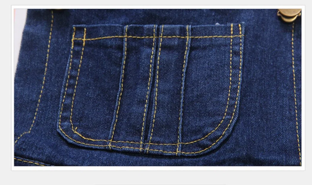 KIDSCOOL SPACE Salopette di Jeans da Bambina,Salopette di Jeans Regolabile Strappata