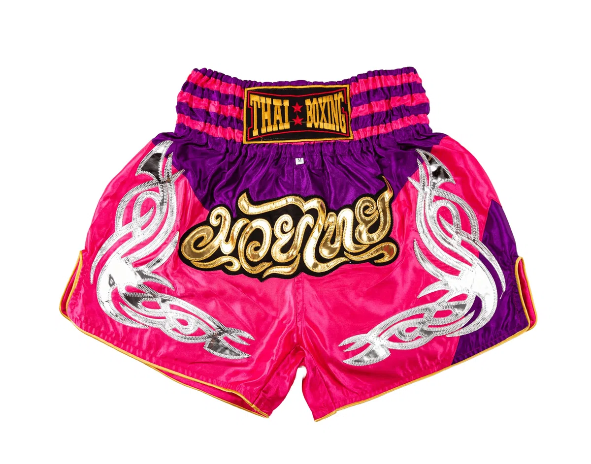 Pantaloncini da Muay Thai per uomo e donna, taglio aderente, per MMA, boxe, kickboxing, arti marziali