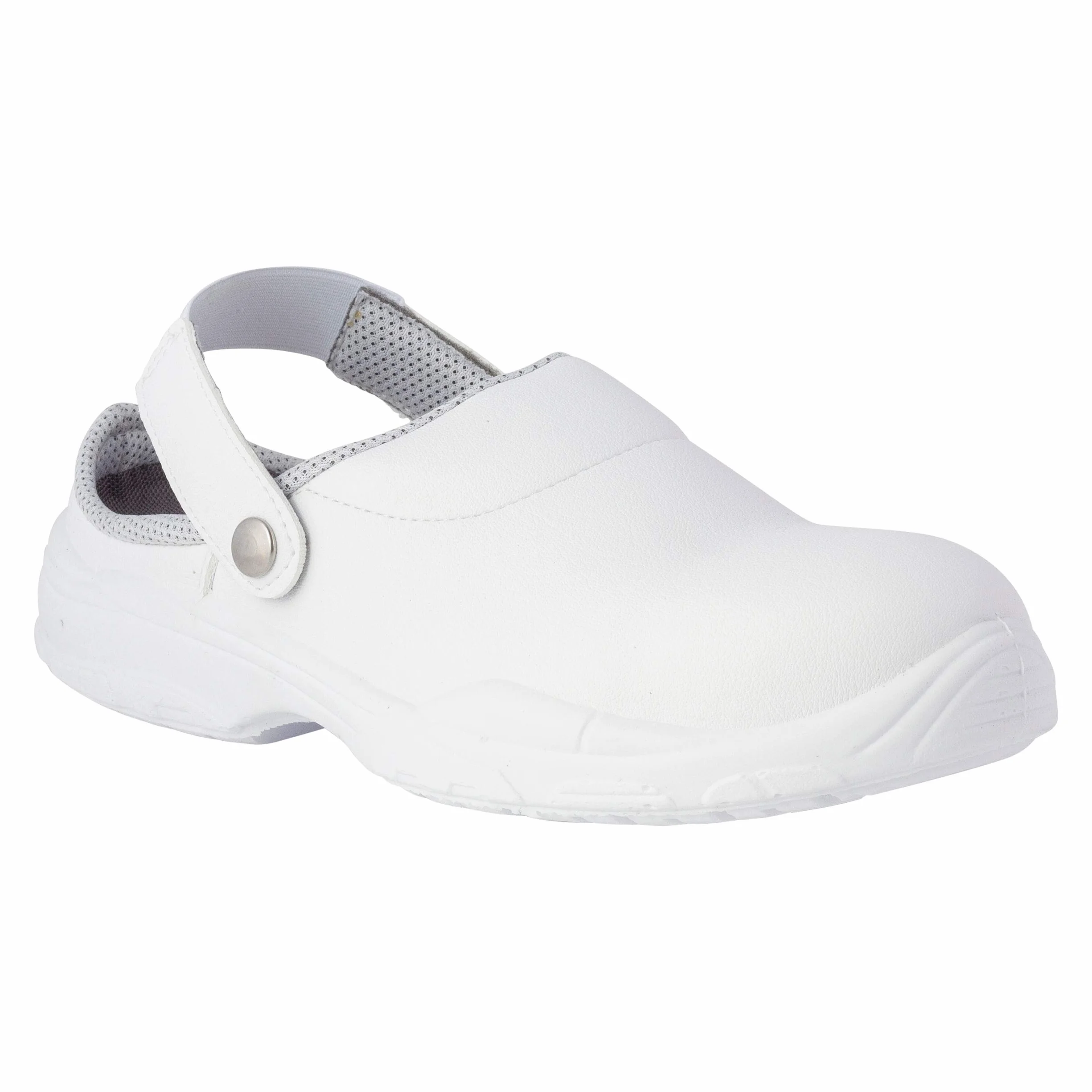 REPOSA Medical - Zoccoli Sanitari Donna e Uomo in Microfibra + Puntale di Sicurezza in Composito, Ciabatte Sanitarie Antishock e Antistatiche con Laccetto, Scarpe Sanitarie e Cucina Comode Antiscivolo