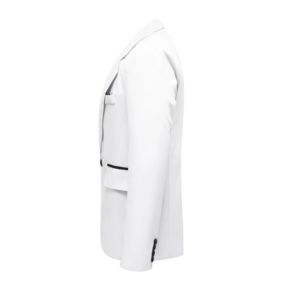 YOUTHUP Blazer da Uomo Casual Felpato Formale 1 Bottone Giacca da Lavoro