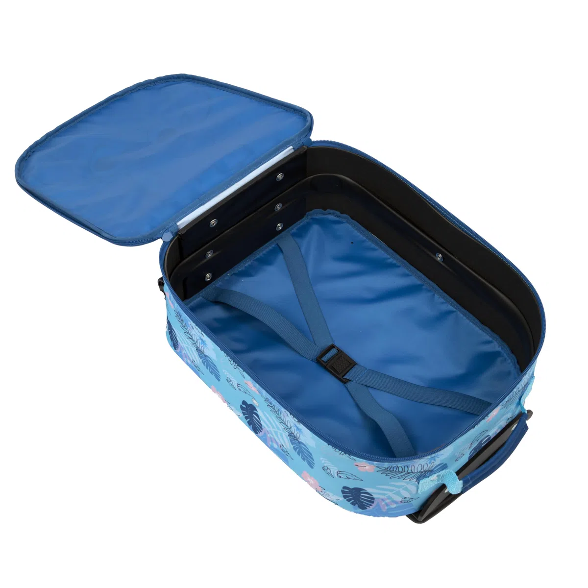 Undercover - Trolley per bambini Stitch - ampio scomparto principale - compagno di viaggio ideale - asta telescopica regolabile e fissabile