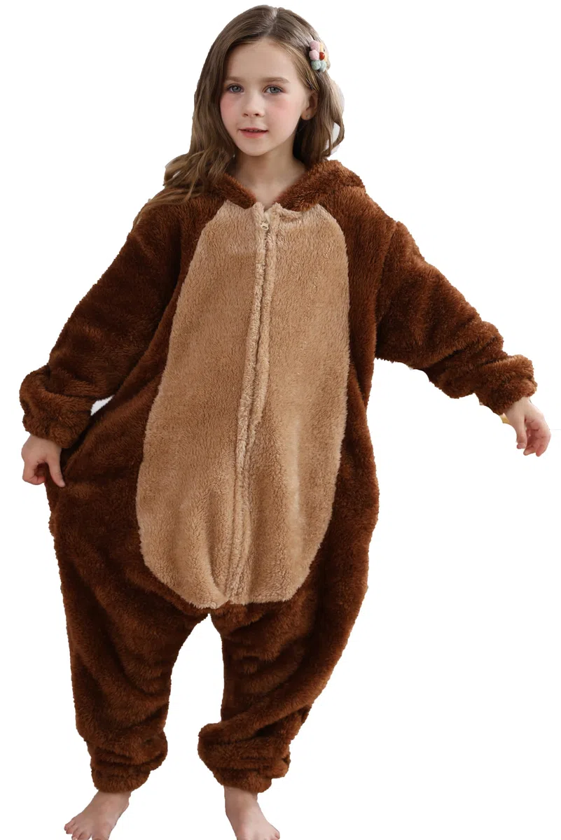 DarkCom Onesie per Bambini e Adulti,Pigiama Genitore-Bambino Carnevale Cosplay Halloween Costume Animale Pigiama di Natale
