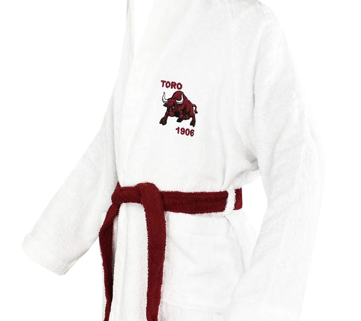 Tex family Accappatoio Toro Torino Calcio Bimbo Bambino Ragazzo in Spugna di Puro Cotone Made in Italy - 12 Anni