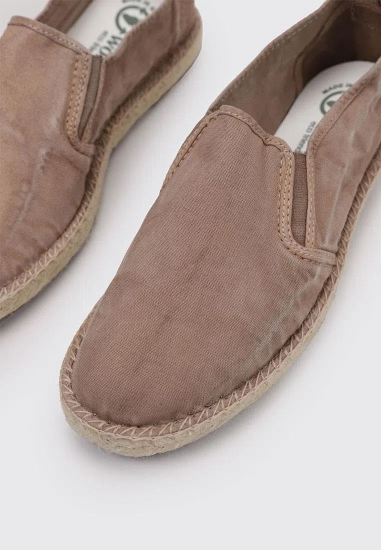 Natural World Espadrillas Vegan Uomo Verdi Cotone Bio Plantare Estraibile Scarpe vegane