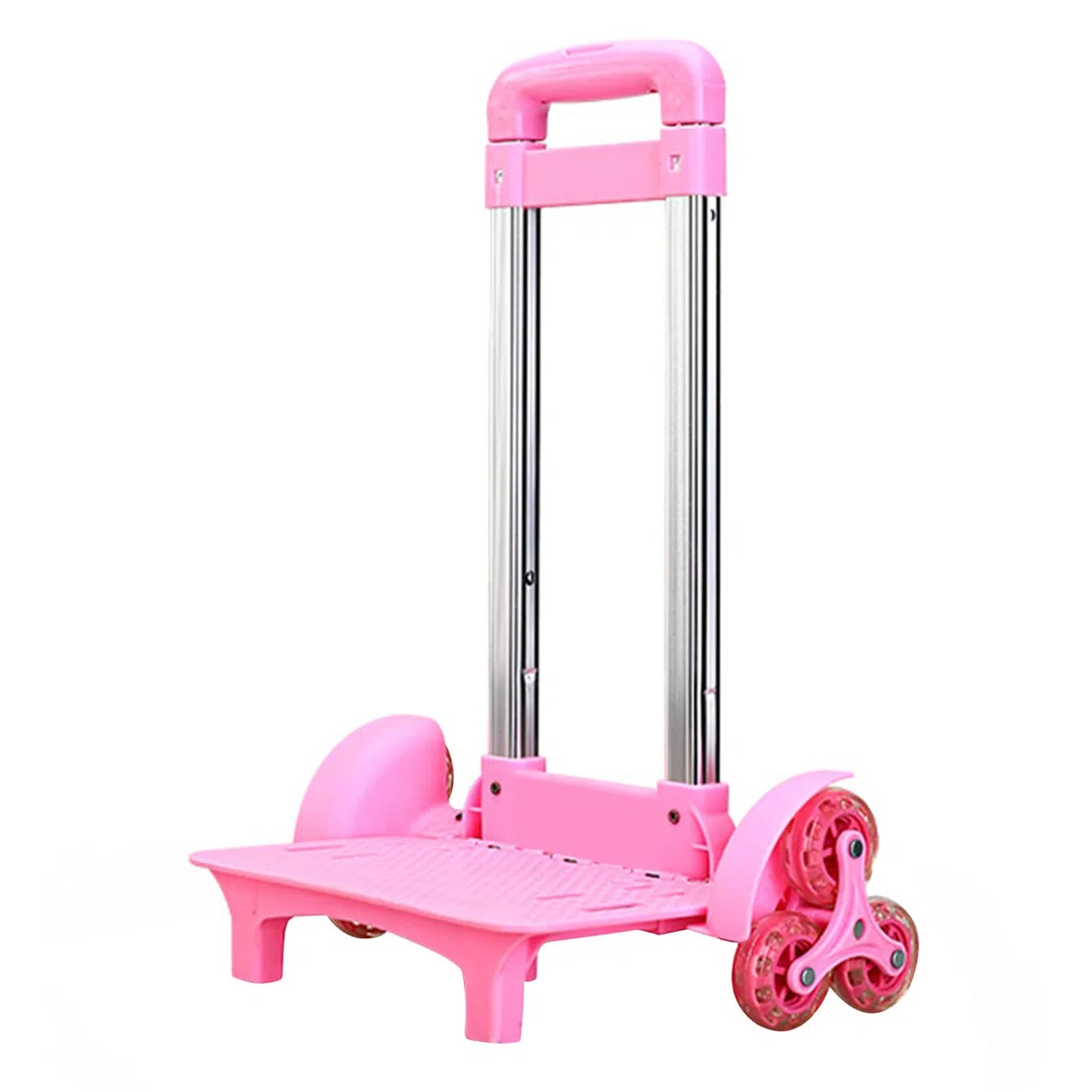 Carrello per zaino in lega di alluminio con 6 carrelli pieghevoli trolley a mano per borse da scuola