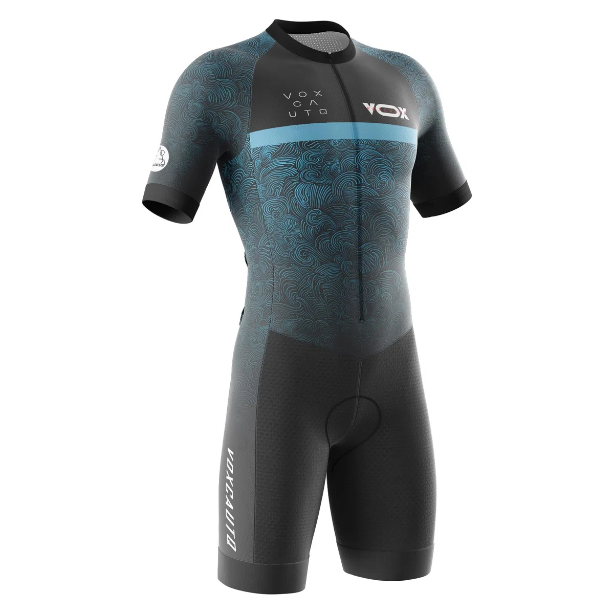 Tuta da Triathlon a Maniche Corte da Uomo,2024 Uomo Abbigliamento Ciclismo Set,Trisuit Cycling Skinsuit with Gel Pad per Nuoto/Corsa/Ciclismo,3 Tasche