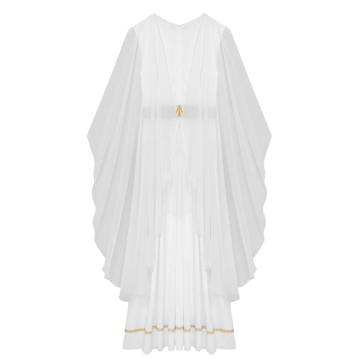 Mufeng Costume da Festa Antica Romana e Greca Atena Donna Vestito Toga per Danza Contemporanea Lirica Carnevale Halloween Natale