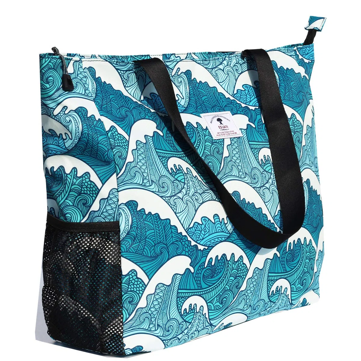 ESVAN Grande borsa da spiaggia resistente all'acqua leggera da 50,8 cm da donna oversize borsa tote per palestra, spiaggia, viaggi, piscina, yoga, infermiere