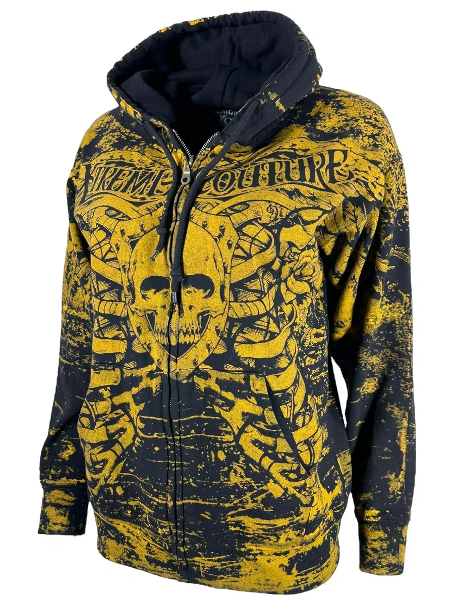 Xtreme Couture By Affliction Anatomy - Felpa con cappuccio e cerniera, da donna