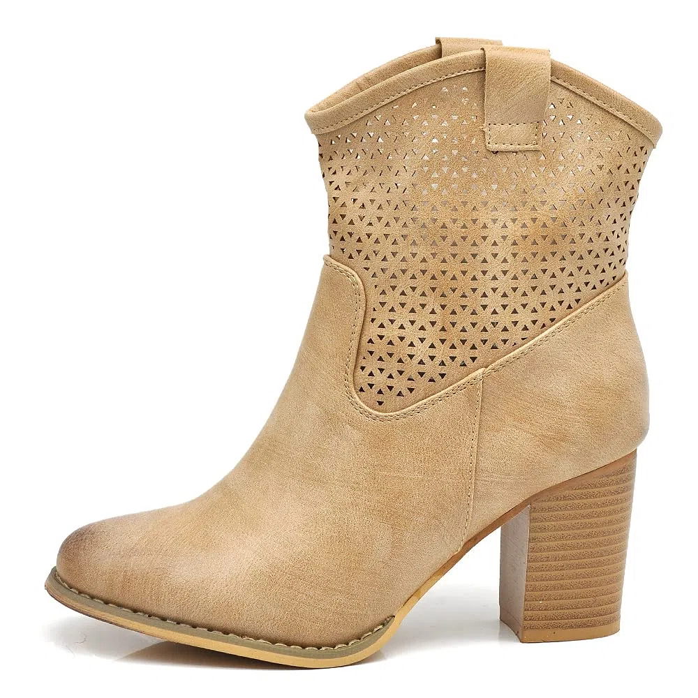 IF Fashion Scarpe Stivali Stivaletti Alla Caviglia Camperos Texani Tacco da Donna 633