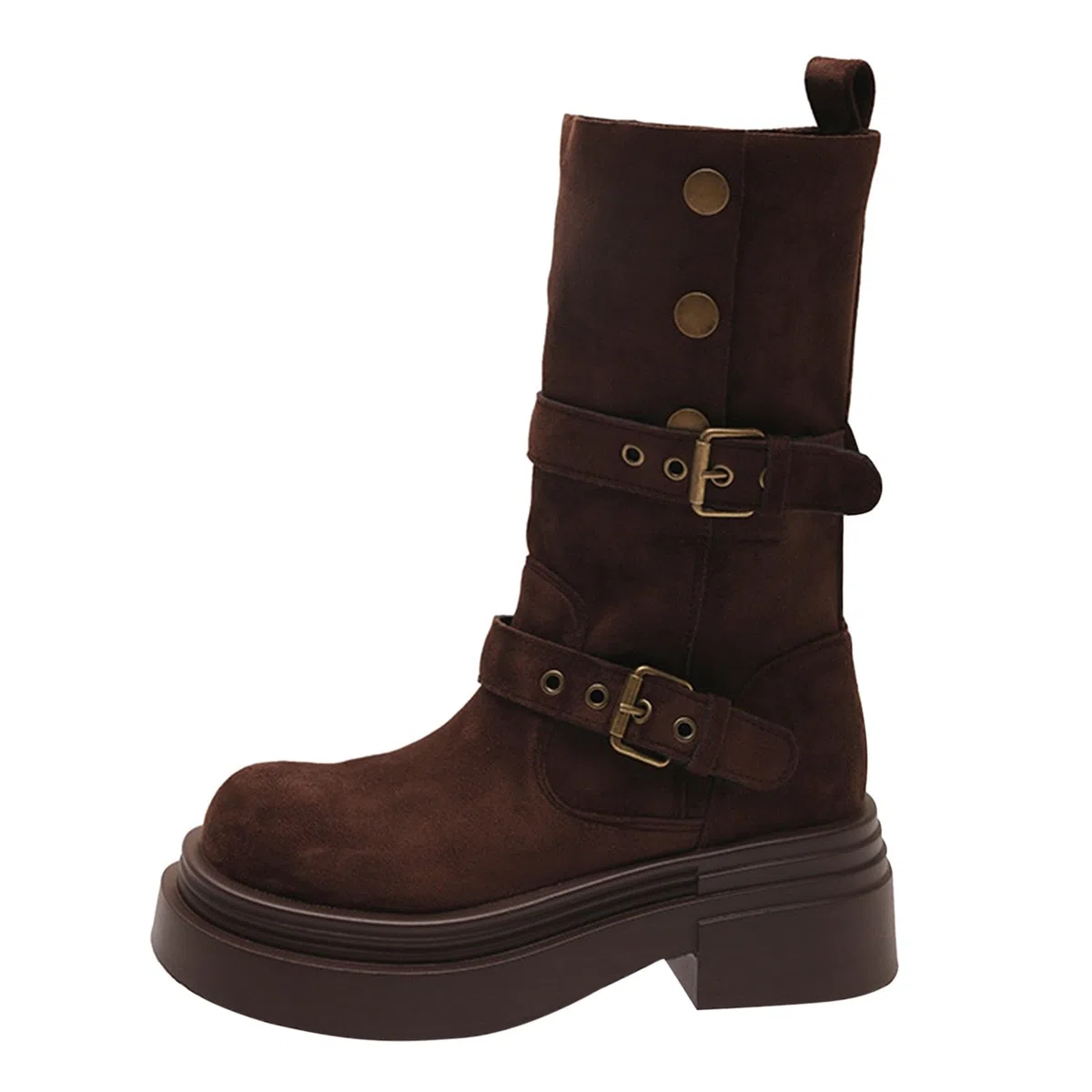 Stivali Equitazione Comfort in Pelle Antiscivolo Laterale E Lacci Motivo Stampato a Giardino Impermeabili Stivali Wellington Generisch Stivaletti da retrò da Cowboy Scarpe da Donna