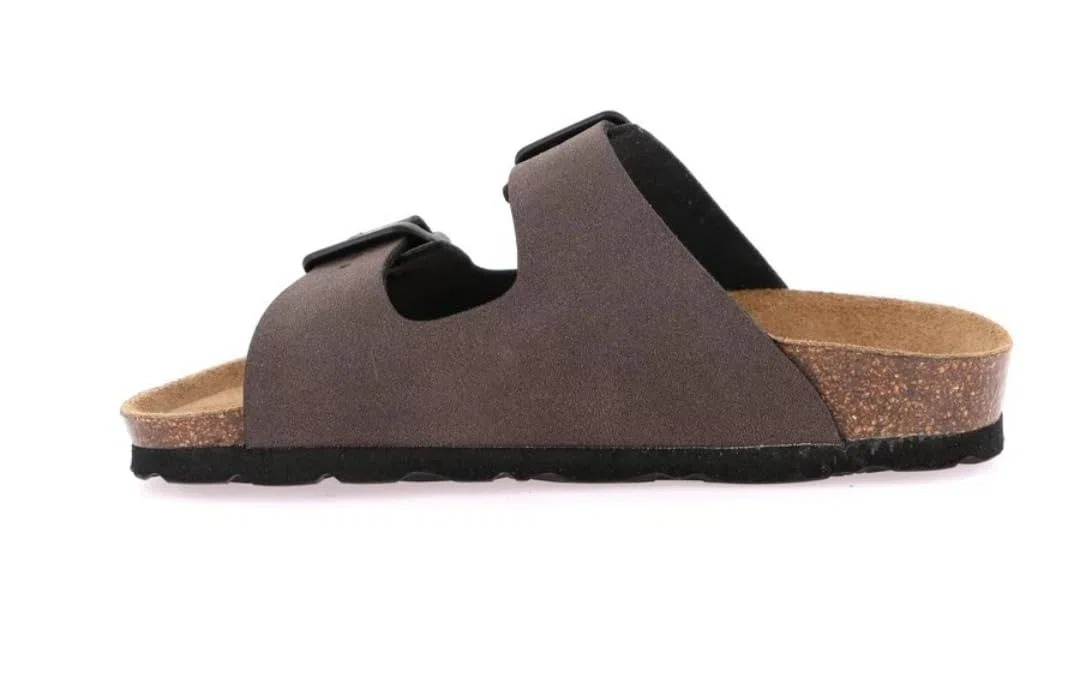 Grunland Ciabatta in Eco-Suede a Doppia Fibbia CB0714