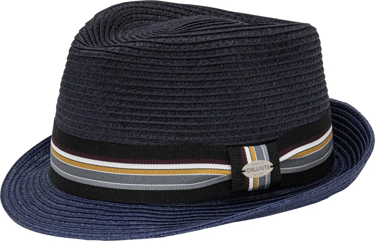 CHILLOUTS Cappello di Paglia Argos Trilby Donna/Uomo - da Giardiniere Sole Cappelli Spiaggia con Nastro in Grosgrain Primavera/Estate Estate