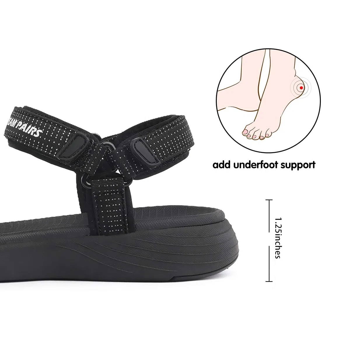 DREAM PAIRS Sandali Sportivi da Donna Scarpe con Comodi Leggeri EVA Plantare Sandali per Trekking Spiaggia Vacanze Escursioni Passeggiate