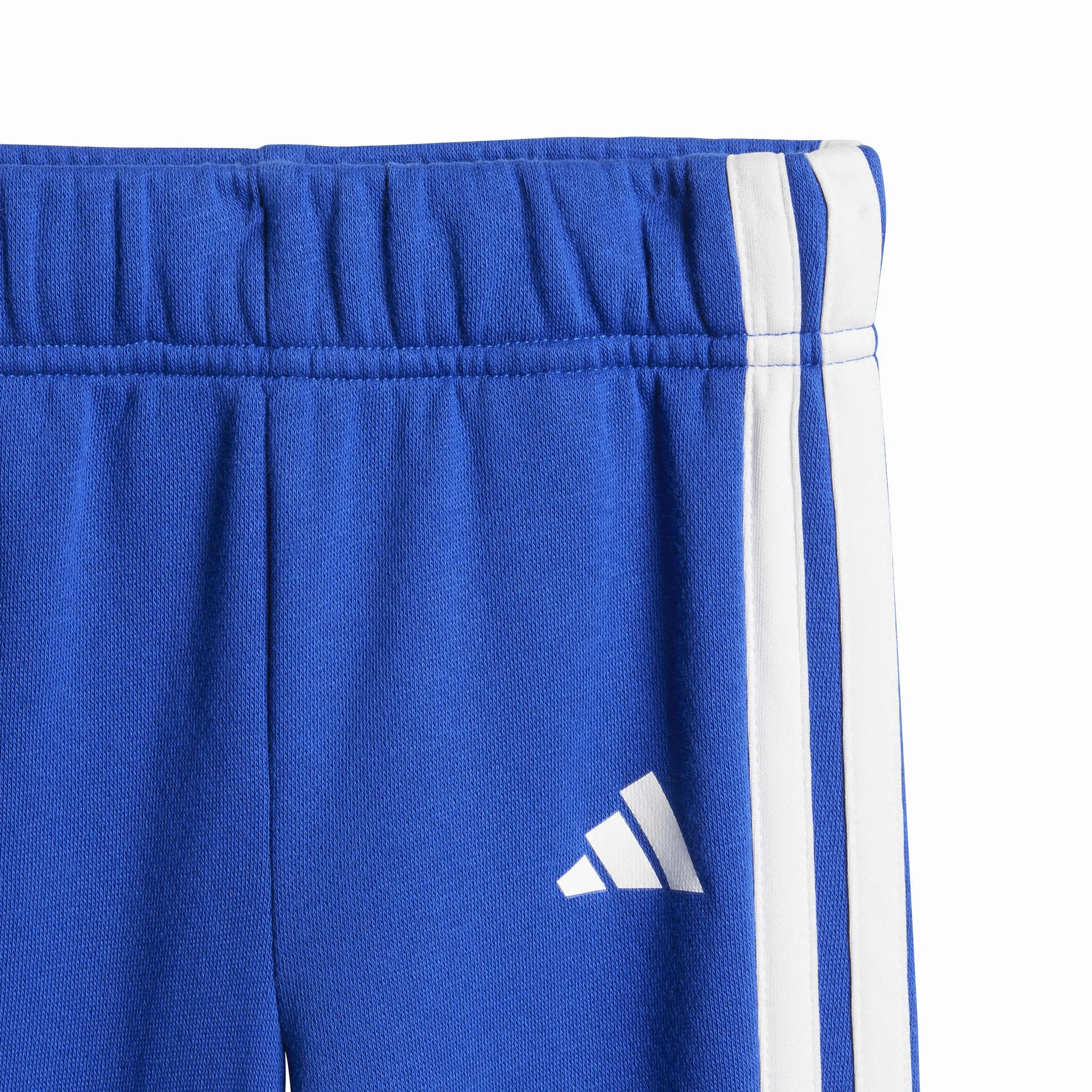 adidas Unisex - Bimbi 0-24 SEASONAL ESSENTIALS TIBERIO 3 STRIPES FLEECE CREW SET