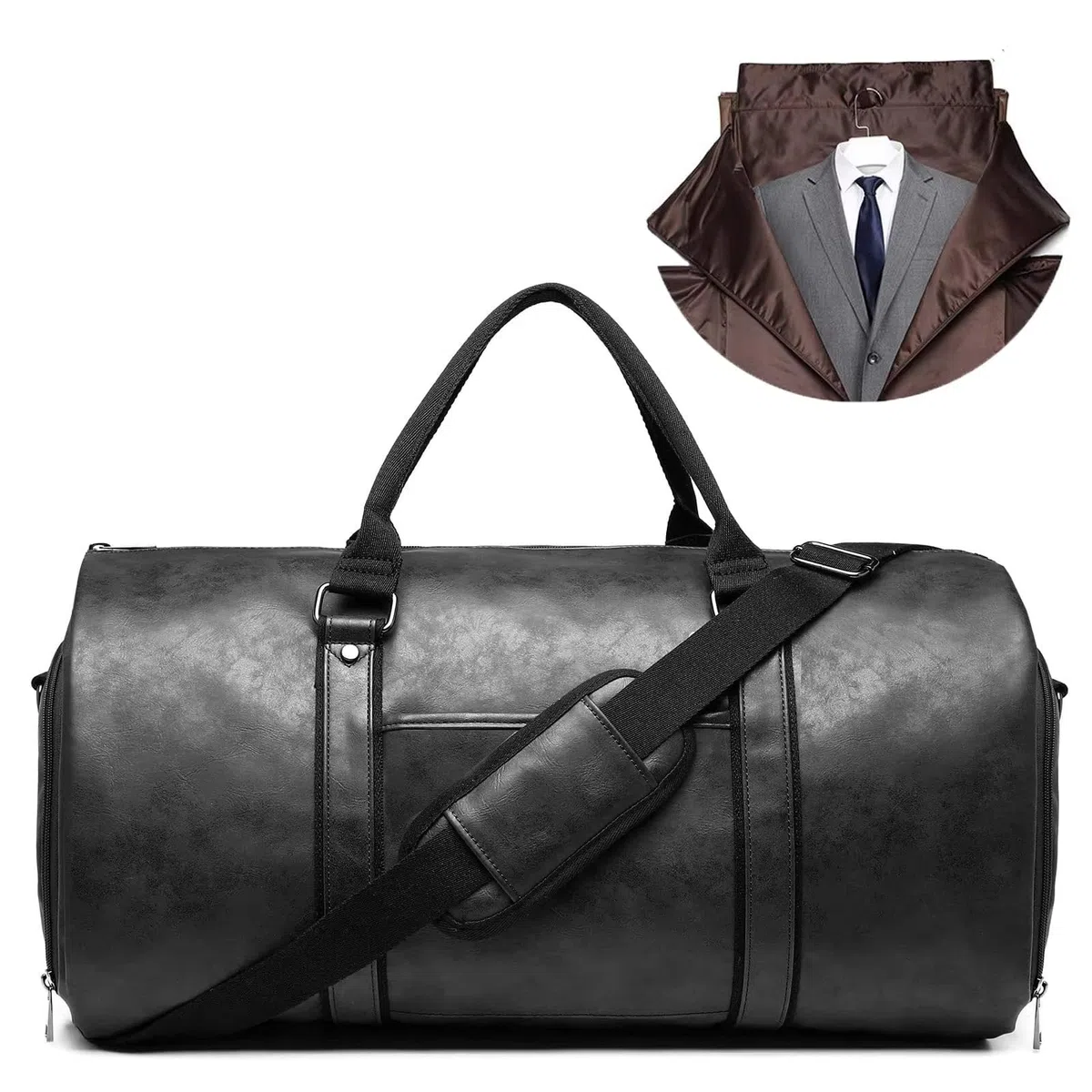 HEYOUTH Borsa da Viaggio Pieghevole,Porta Abiti da Viaggio,Borsa per Abito, con Tracolla e Scomparto,Impermeabile,per Matrimoni o Viaggi D'affari,Regali per Marito