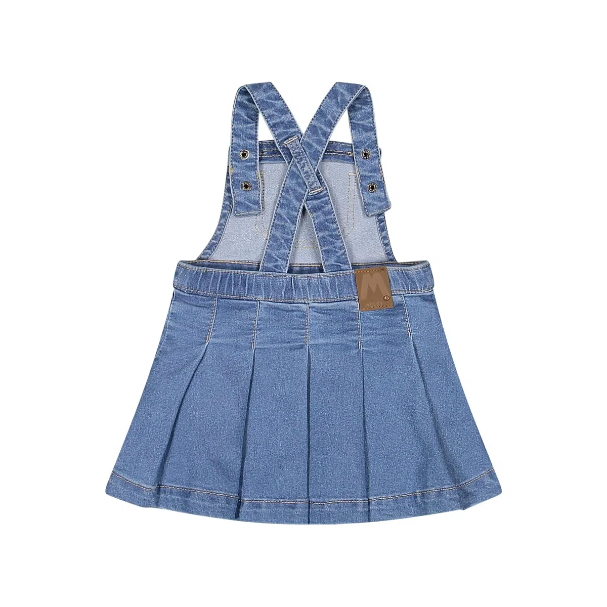 Melby, Gonna salopette in jeans per neonata, Blu