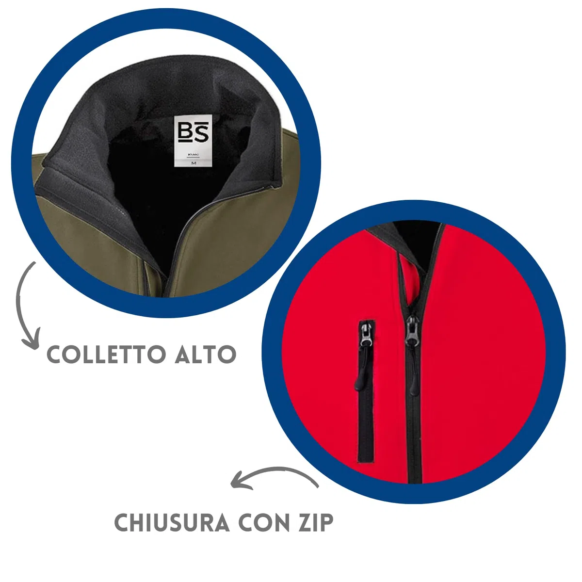 Gilet da Lavoro Uomo Personalizzato con Ricamo Softshell Smanicato Abbigliamento per Cantiere, mtb, Caccia, Pesca, Outdoor, Trekking, Softair