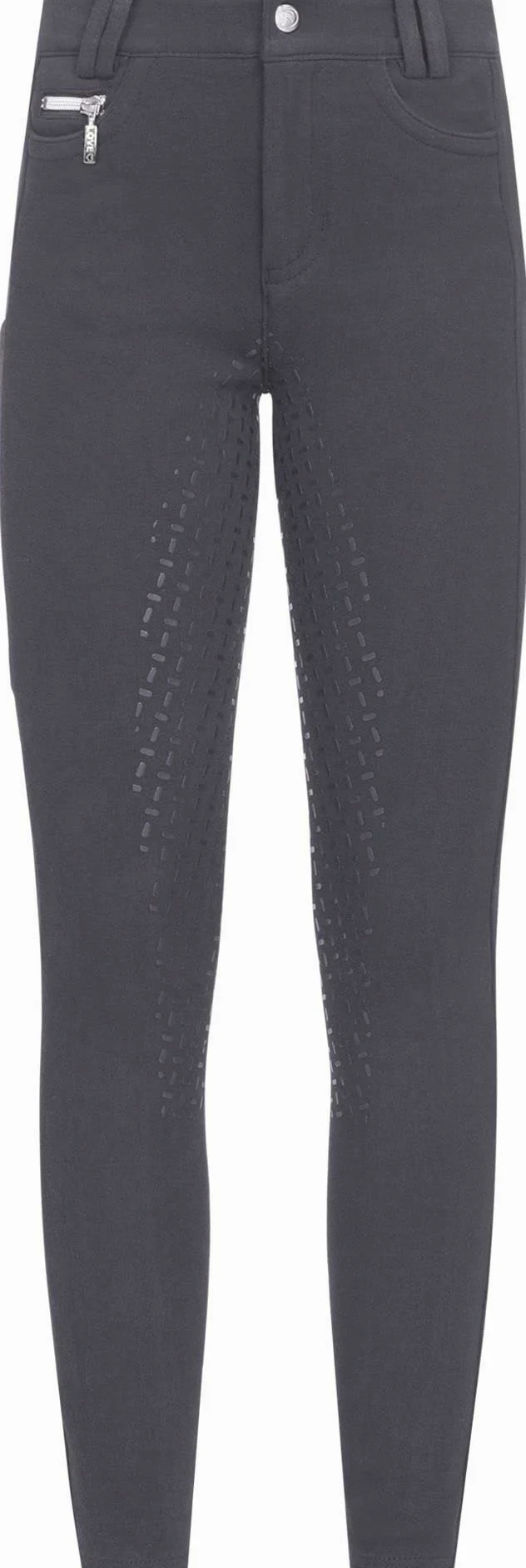 RIDERS CHOICE Pantaloni da equitazione in cotone, con inserto in silicone, per bambini