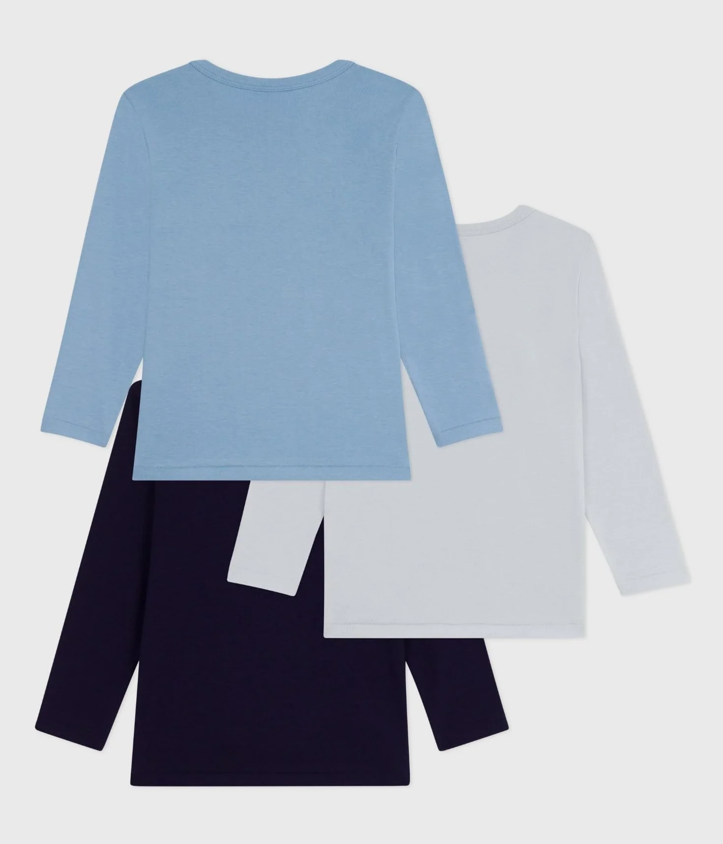 Petit Bateau 3 TS Ml Un Biancheria Intima Giorno Bambini e Ragazzi (Pacco da 3)