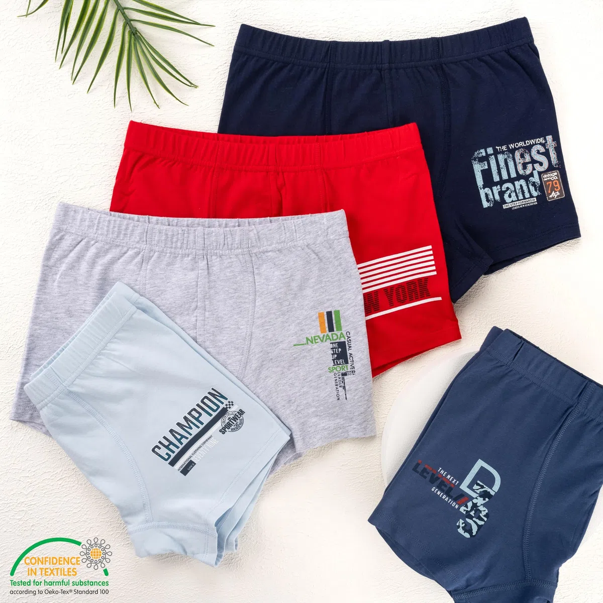 LOREZA ® 10 Boxer Ragazzi Bambino Intimo Mutande Ragazzo in Cotone 2-15 Anni