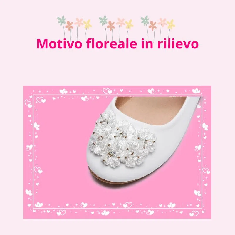 Ballerine da Bambina con Unicorno, Scarpe Basse Casual, Colori Metallizzati, Suola Arcobaleno Antiscivolo