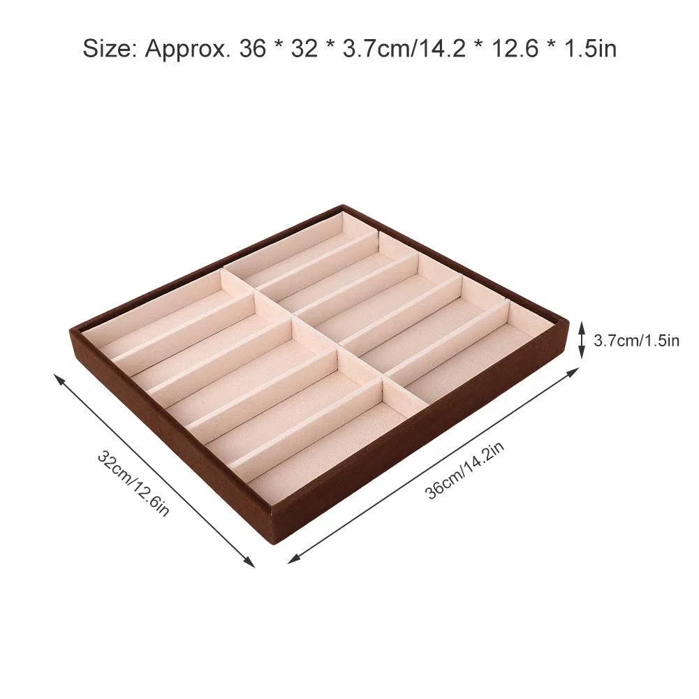 Akozon Organizer per Cassetti per Occhiali da Sole, Scatola per Occhiali da Sole a 10 Griglie, Vassoio per Occhiali da Sole Organizer per Occhiali Moderno Custodie per Occhiali da