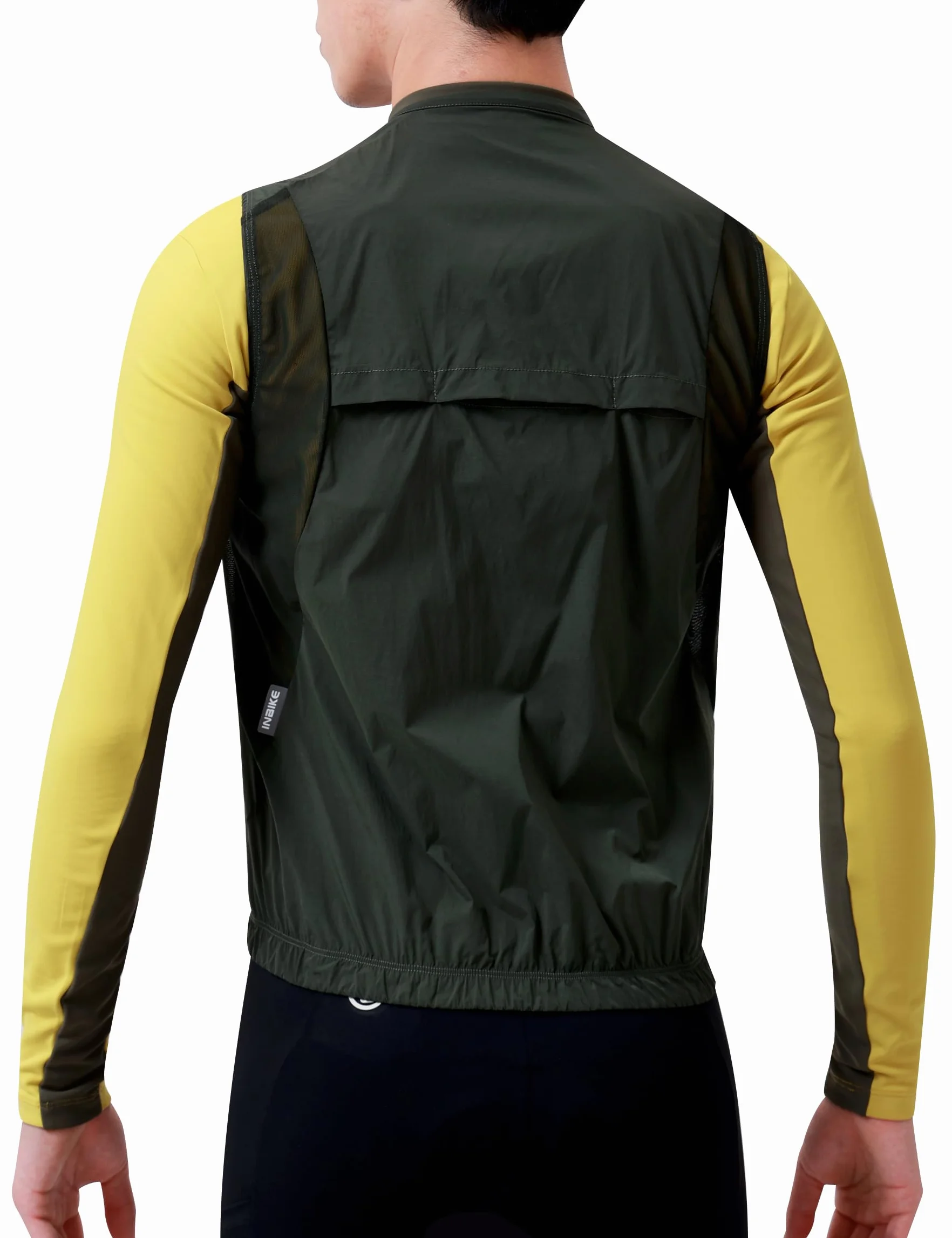 INBIKE Gilet Ciclismo Uomo Antivento Gilet Bici Estivo Sportivo Gilet Running Traspirante Leggero Anti-UV Catarifrangente Vita Quotidiana Unisex