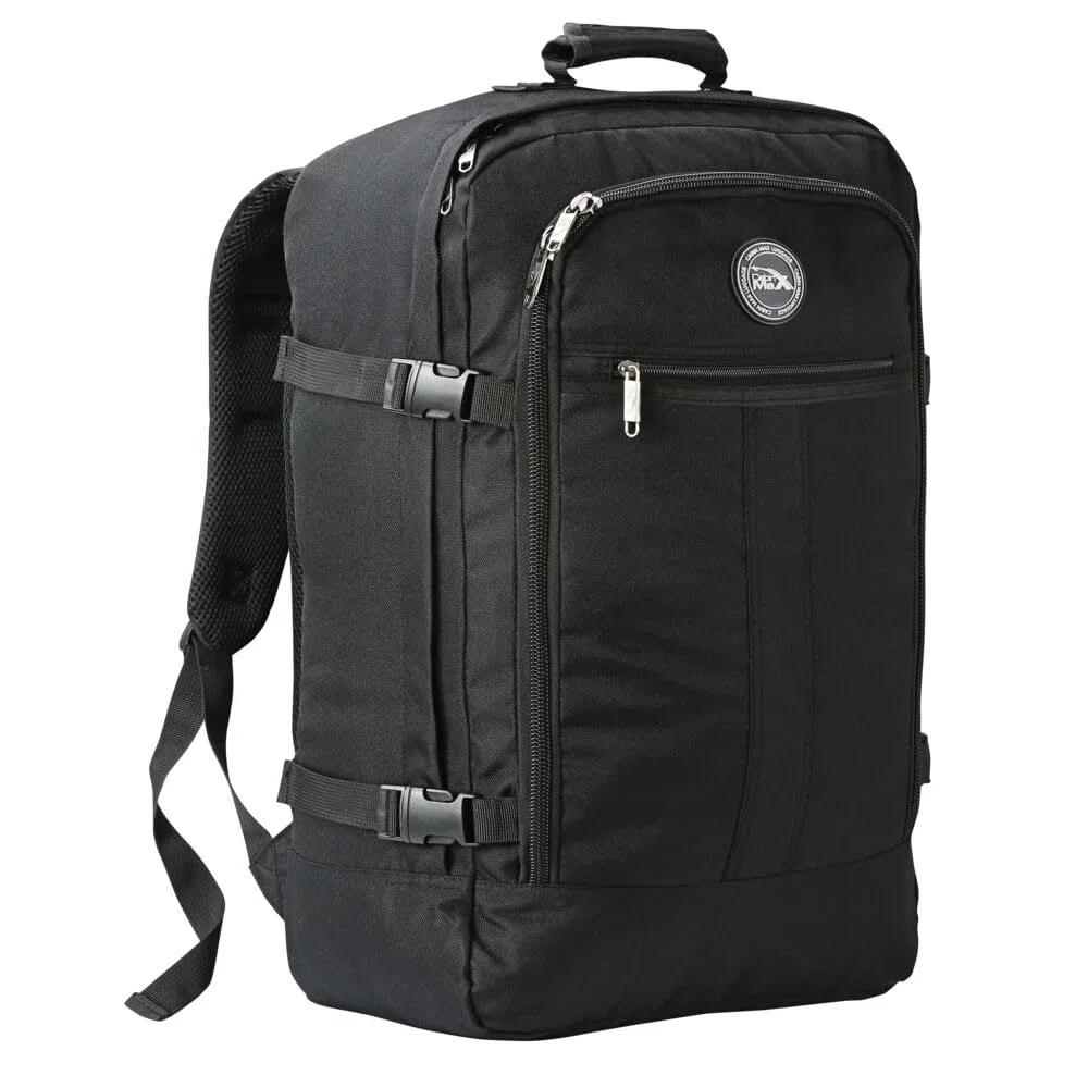Cabin Max Metz 55x40x20 Zaino da Viaggio Aereo Bagaglio a Mano, Zaini Viaggio, Zaino Aereo - Borsa Per Easyjet, Ryanair, Vueling, WizzAir, Volotea (44L Poliestere Riciclato)