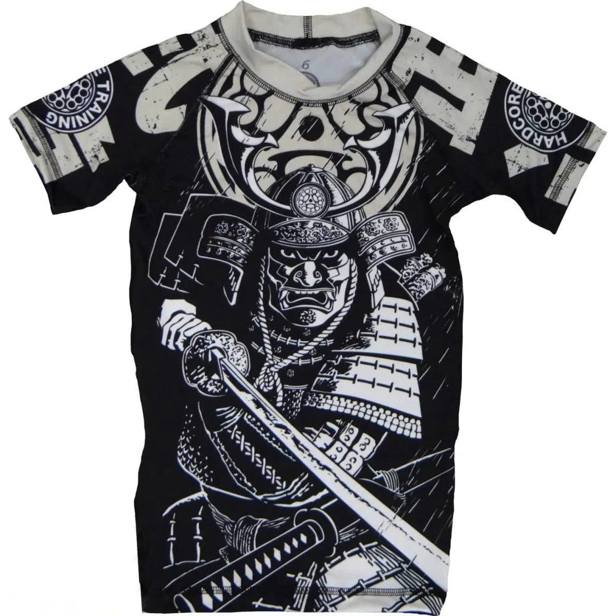 Hardcore Training Kids Rash Guard Camicia a Compressione Bambini Unisex BJJ Boxeo Palestra Fitness No Gi Abbigliamento Sportivo