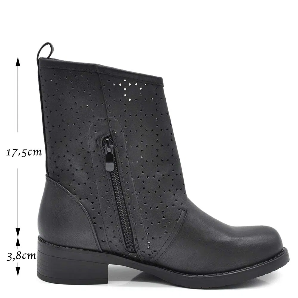 IF Fashion Scarpe da Donna Stivali Stivaletti Alla Caviglia Biker Fibbie Anfibi 630