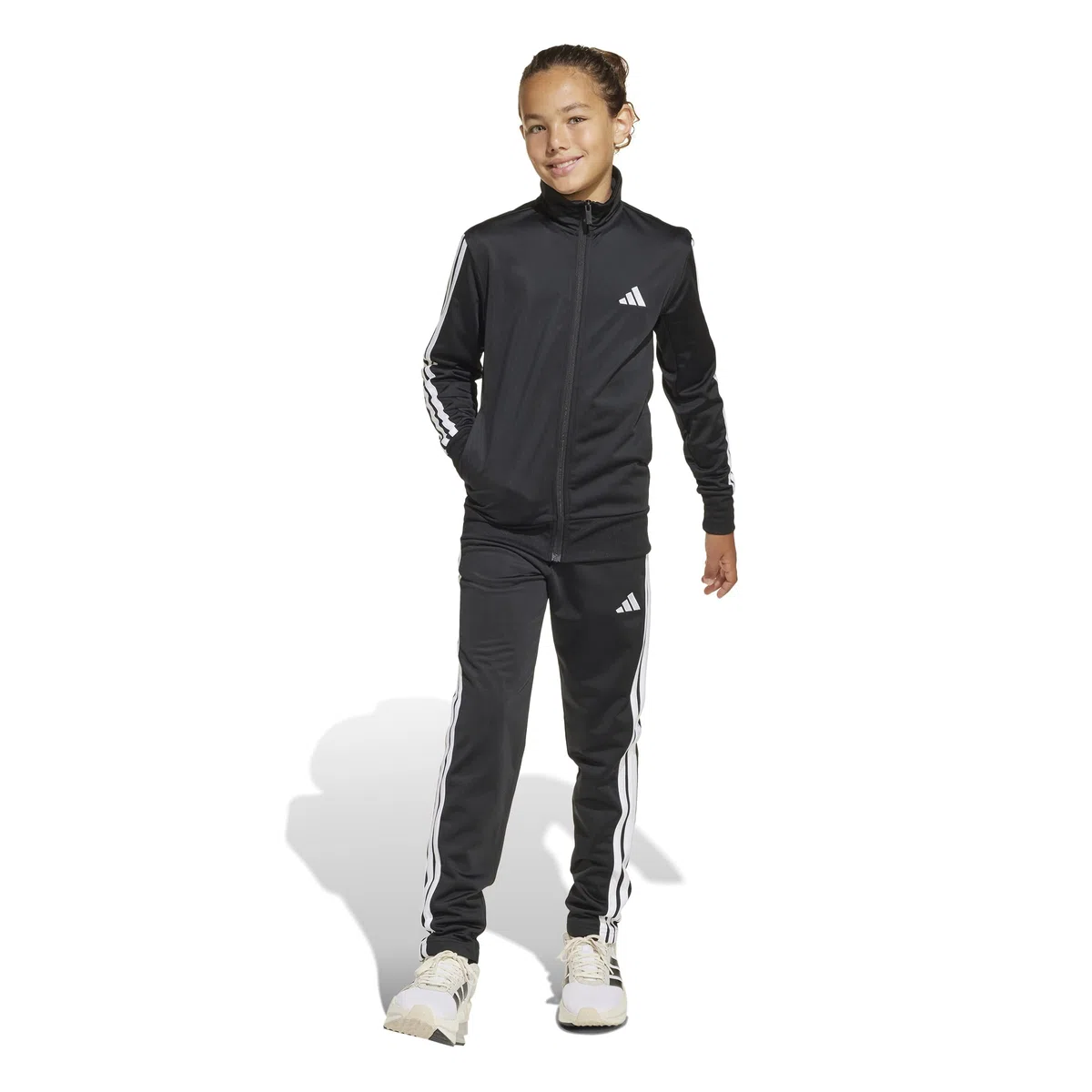 adidas Unisex - Bambini e ragazzi ESSENTIALS CLIMACOOL STRIPES TRACKSUIT