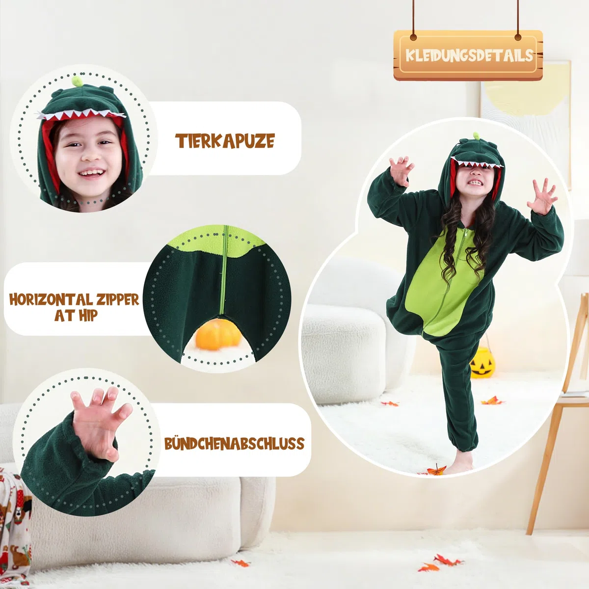 HAHASHOW Pigiama Intero con Cappuccio per Adulti - Costume da Animale Carino in Morbida Flanella Unisex - Tema Invernale, Halloween e Feste