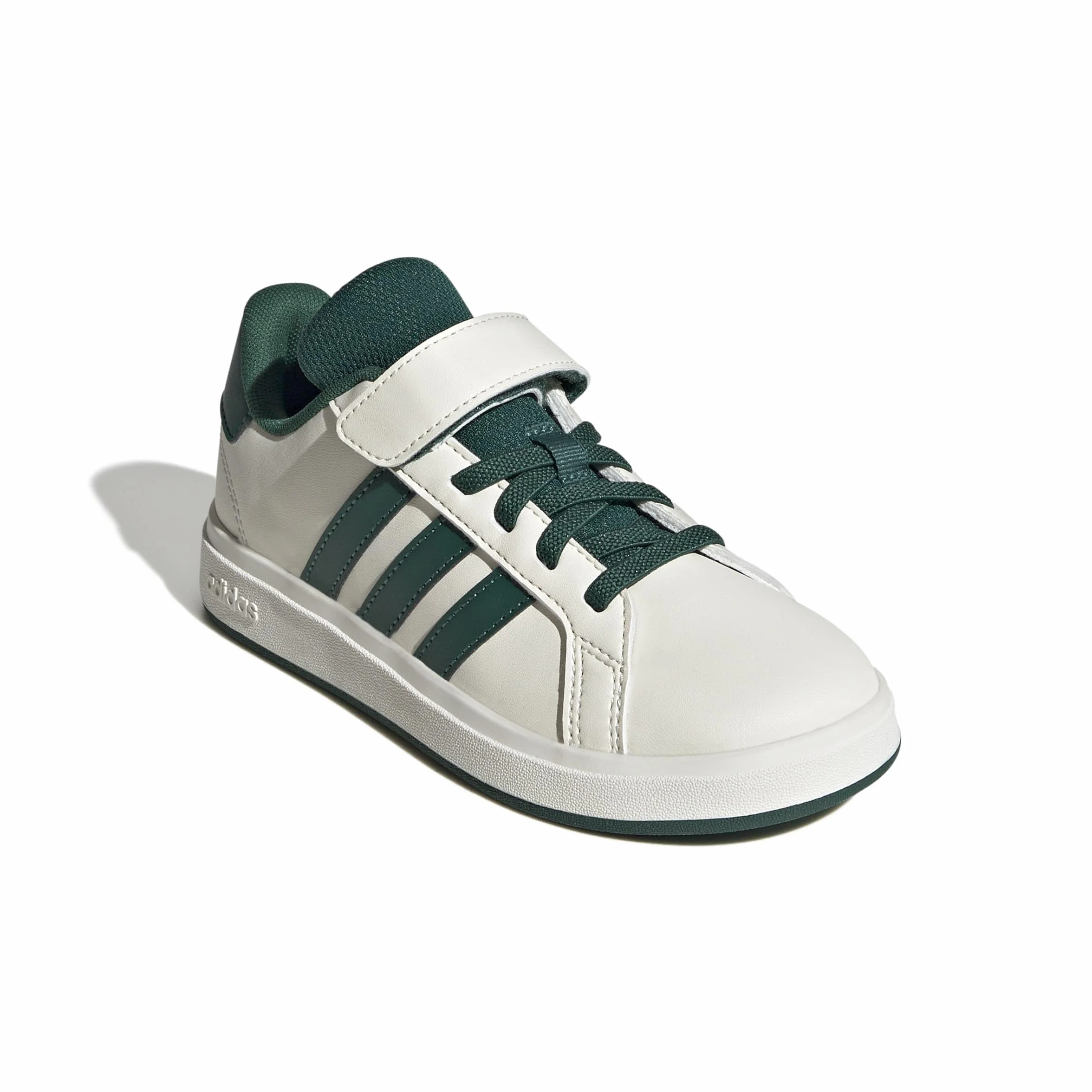 Adidas Unisex - Bambini Grand Court 2.0 Shoes Children, off White/Collegiate Green/Core Black, 30 EU