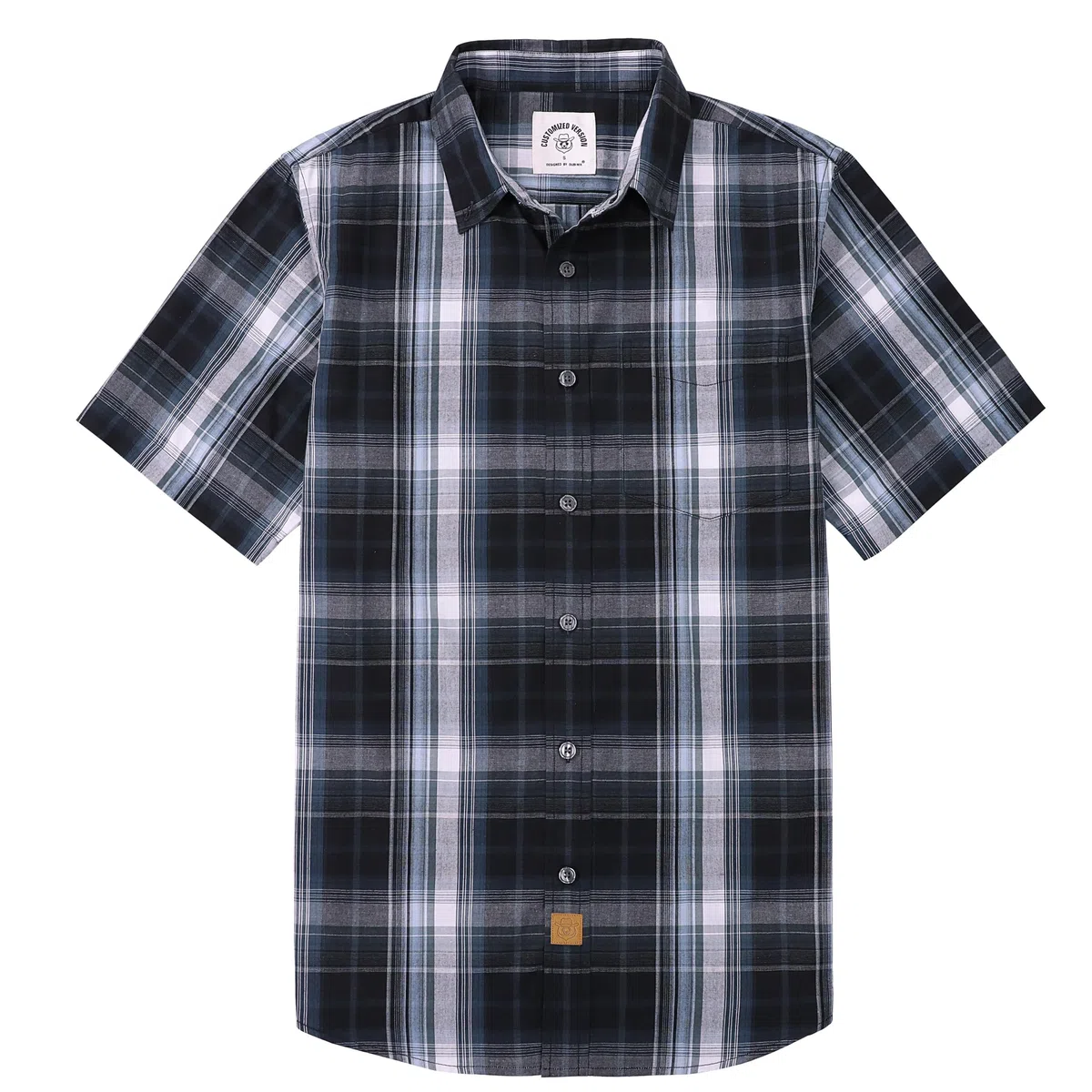 Dubinik® Camicia Uomo Maniche Corte Estiva Manica Corta Casual Worker Cowboy Leggera Camicia Maniche Corte Uomo Regular Fit