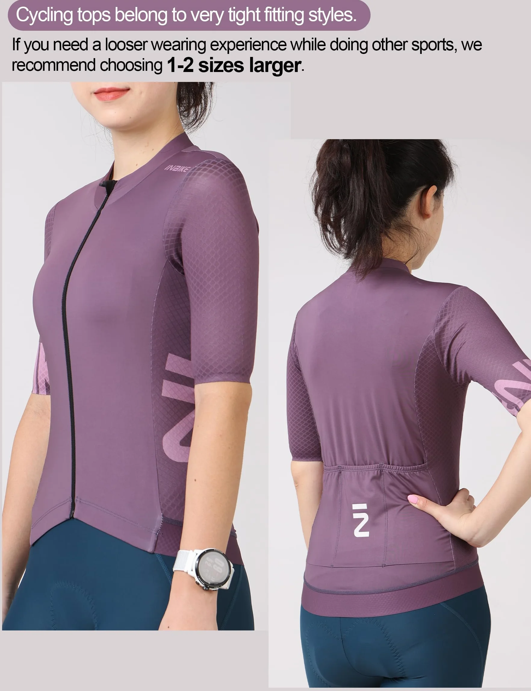 INBIKE Maglia Ciclismo Estiva Donna Maglia MTB Maniche Corte Abbigliamento MTB Traspirante Asciugatura Rapida Assorbente dal Sudore