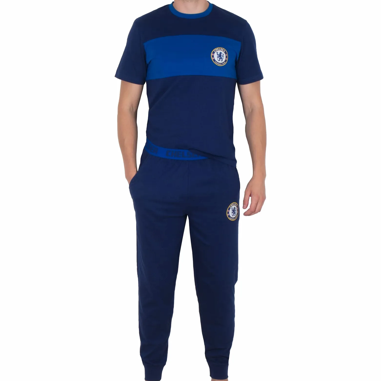 Chelsea FC - Pigiama lungo da uomo, regalo ufficiale di calcio